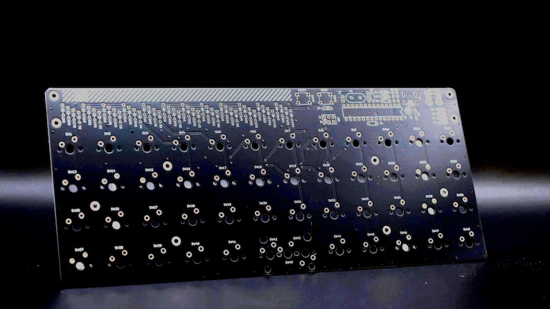 Plaid 40 Percent DIY Mechanical Ergonomic Unibody Keyboard PCB image 2