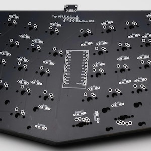 Ergosaurus Alice Layout DIY Mechanical Ergonomic Unibody Keyboard PCB 画像 8