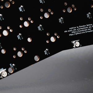 Placa de circuito impreso (PCB) para teclado mecánico ergonómico Smallice Alice 40% pre-soldada. imagen 6