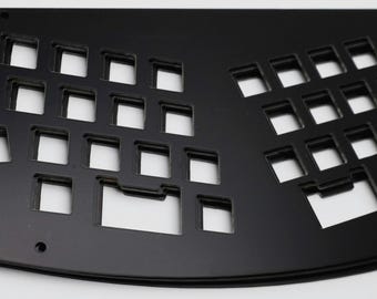 Smallice Alice Layout Keyboard Plate — FR4, Copper, or Brass