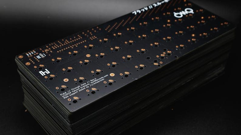 Tanuki 40 Percent DIY Mechanical Staggered Unibody Keyboard PCB afbeelding 9