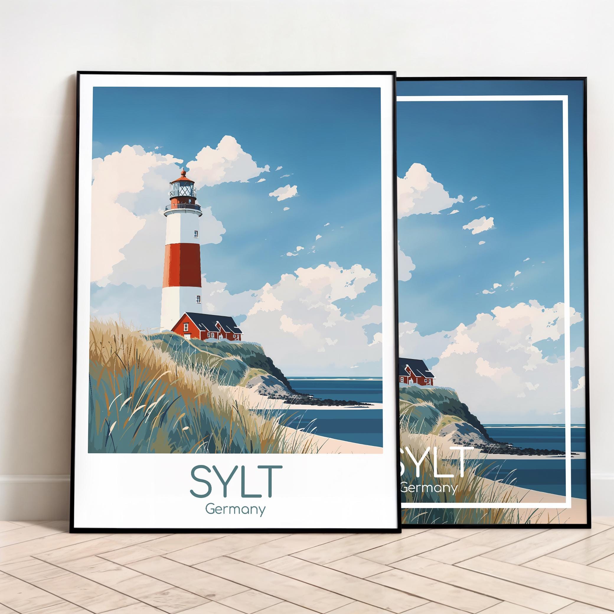 Sylt Travel Poster Sylt Poster Wall Art Germany Vintage Poster Sylt Travel Poster Gift Sylt Print Travel Print