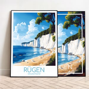 Rügen Travel Poster Rügen Poster Wall Art Germany Vintage Poster Rügen Travel Poster Gift Rügen Print Travel Print