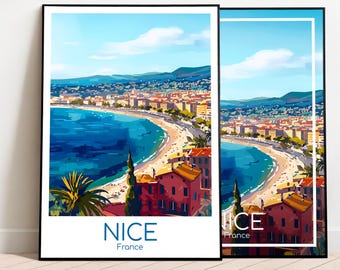 Belle affiche de voyage Belle affiche Wall Art France affiche vintage Belle affiche de voyage Cadeau Belle impression Impression de voyage