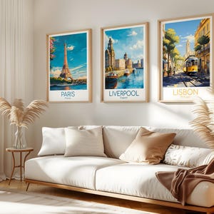 Liverpool poster - Deze poster van Liverpool straalt de sfeer van een maritieme haven uit, perfect als wanddecoratie, Engeland, print, cadeau, woondecoratie of reisposter. afbeelding 7