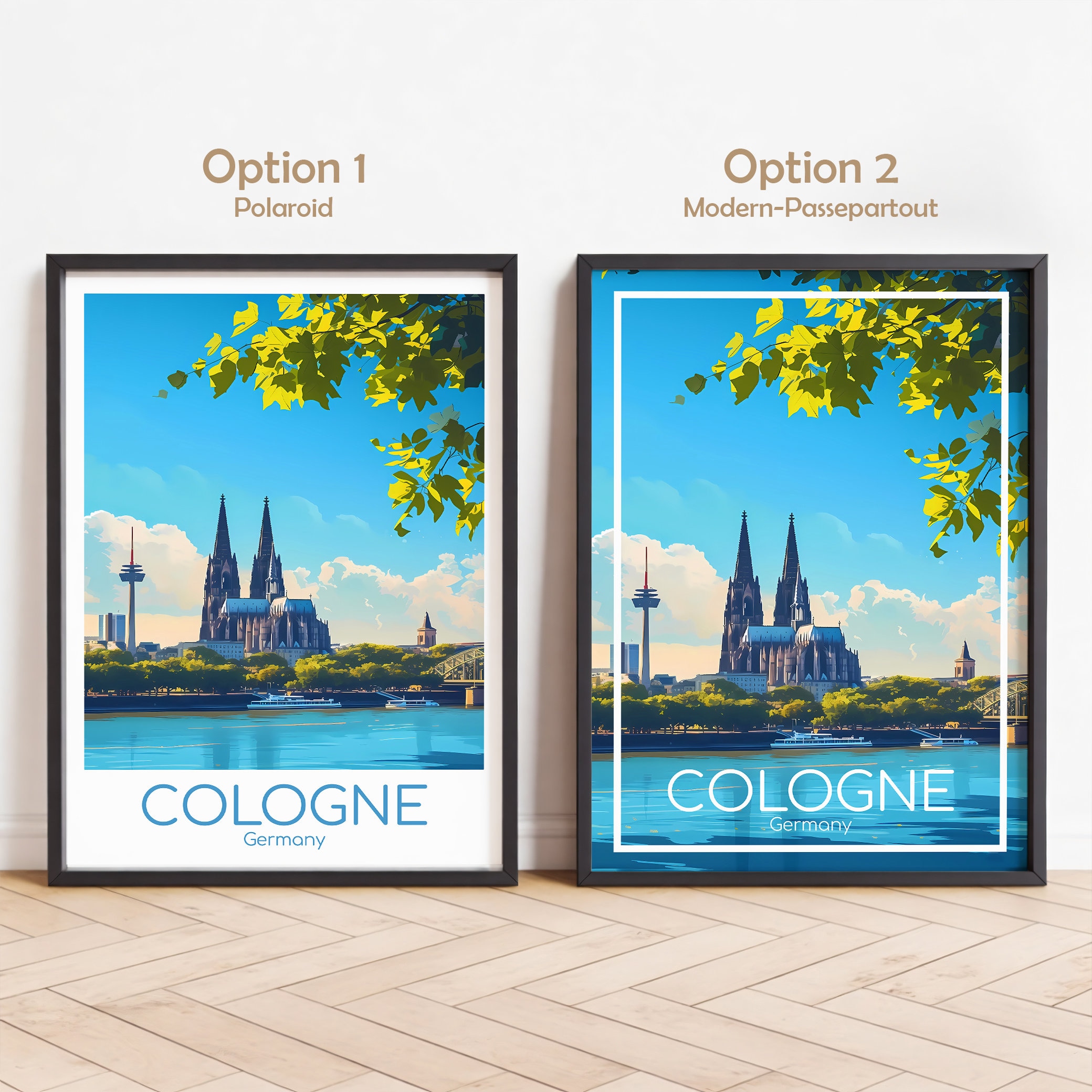Cologne Travel Poster Cologne Poster Wall Art Germany Vintage Poster ...