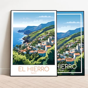 El Hierro Travel Poster El Hierro Poster Wall Art Spain Vintage Poster El Hierro Travel Poster Gift El Hierro Print Art Print