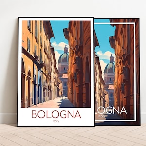 Bologna Reiseposter Bologna Poster Wall Art Italien Vintage Poster Bologna Travel Poster Geschenk Bologna Print Reisedruck