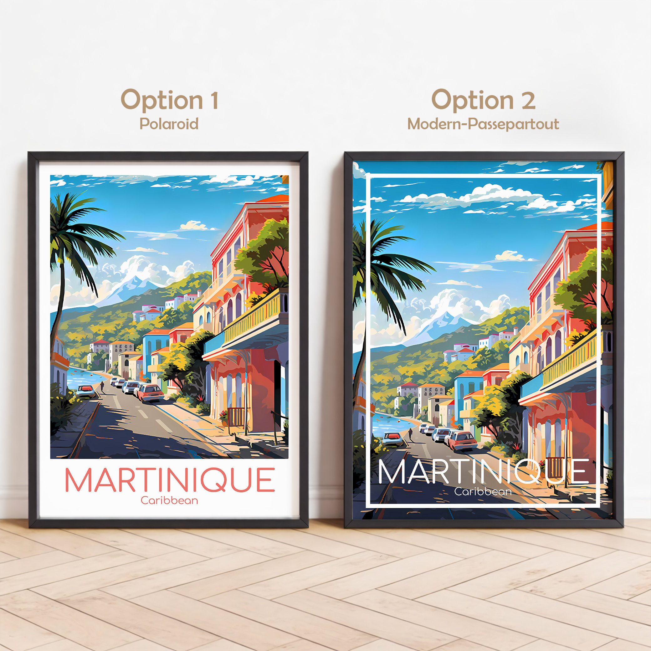 Martinique Travel Poster Martinique Poster Wall Art Caribbean Vintage Poster Travel Poster Gift ...
