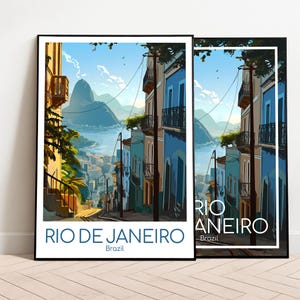 Rio de Janeiro Travel Poster Rio de Janeiro Poster Wall Art Brazil Poster Rio de Janeiro Travel Poster Rio de Janeiro Print Travel Print