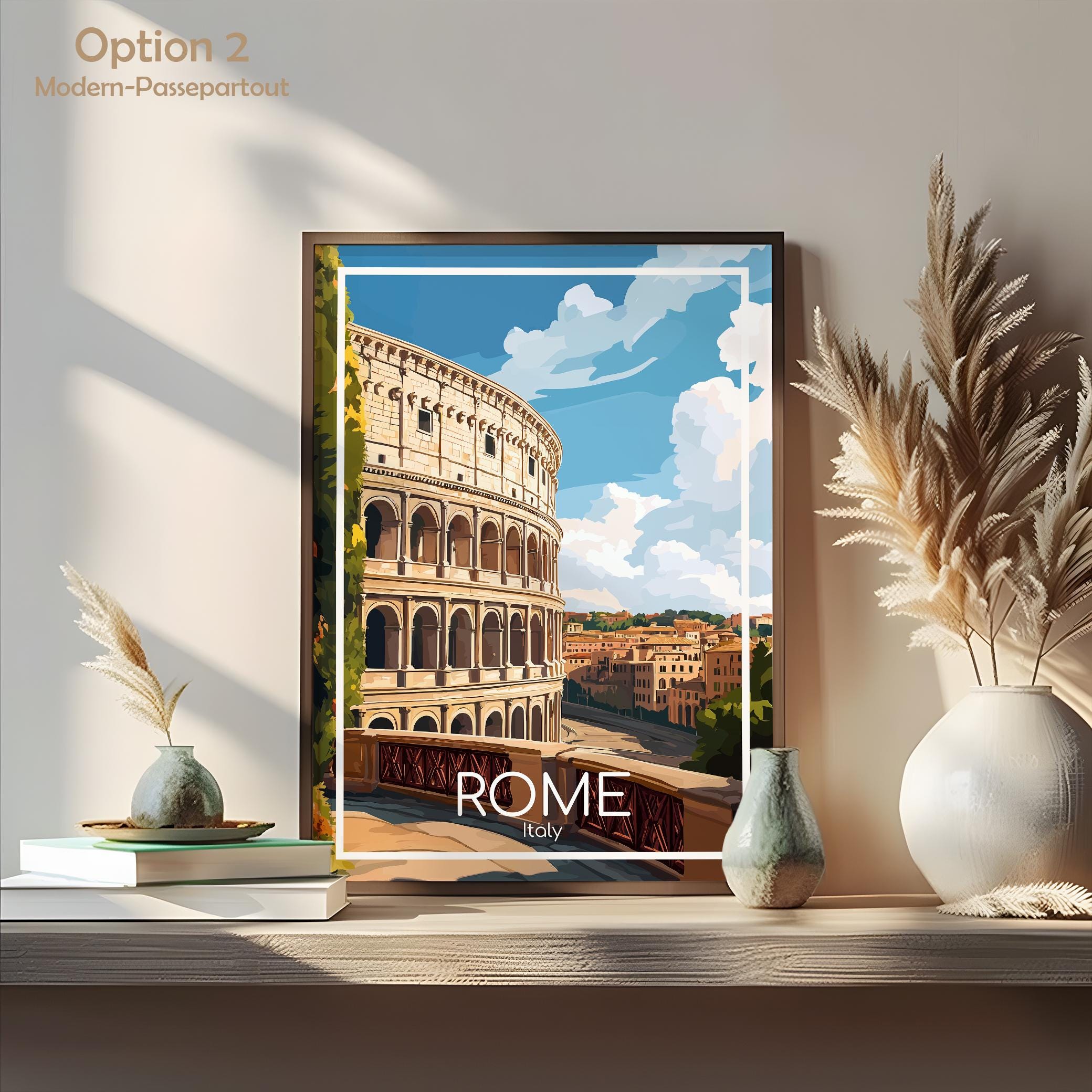Colosseum Poster Wall Art Rome Colosseum Poster Italy Vintage Poster ...