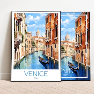 Venedig Reiseposter Venedig Poster Wall Art Italien Vintage Poster Venedig Travel Poster Geschenk Venedig Print Kunstdruck