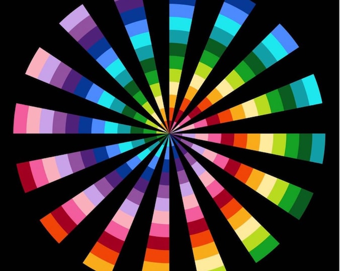 Colorworks Concepts Color Wheel Panel Fabric by Northcott Fabrics for ...