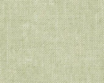 Tecido Northcott com estampa Lichen Green Linen Weave, 100% algodão.