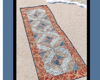 Creative Squares Table Runner “Beachcomber” by Villa Rosa Digital Download Pattern 18x54”