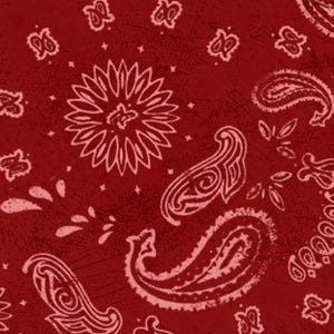Ironwood Ranch Bandana Toss Red Fabric - A Splash of Western Flair! sold by quarter yard.