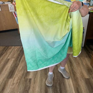 Beautiful Chalk Ombré Fabrics Pink - Purple; Light Blue - Royal Blue; Yellow - Light Orange; Jade - Lime made by Bernatex