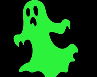 Boo! Waterproof Glow in the Dark Ghost Decal, car, laptop, locker, skateboard, notebook, waterbottle, flight case,guitar case, trunk sticker