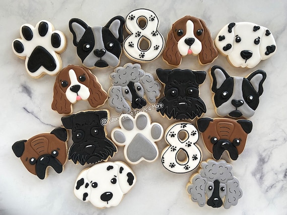 Puppy shaped cookies hot sale