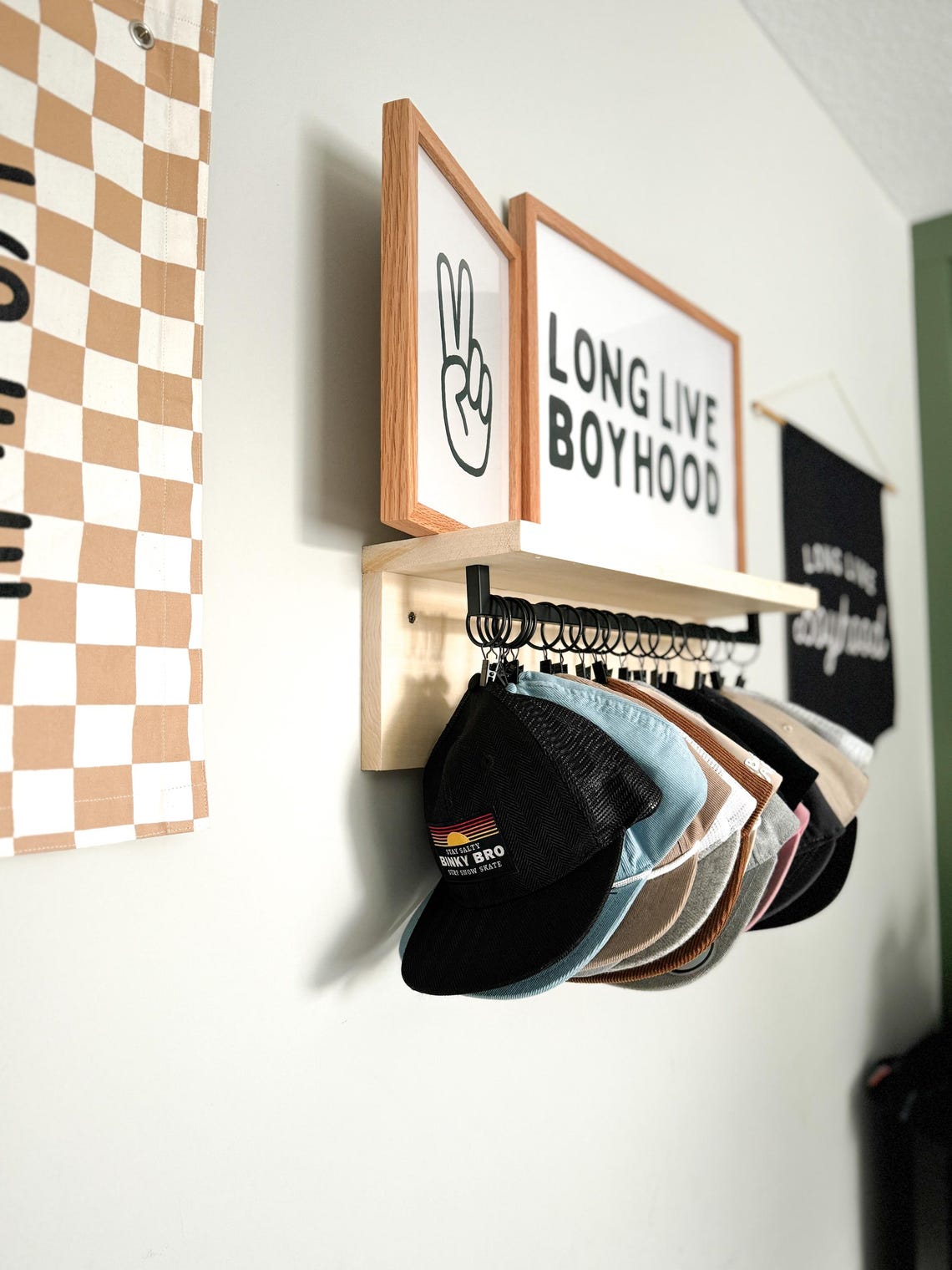 Hat Rack Shelf CLIPS: Snapback Hanging Organizer - Etsy