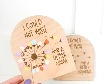 Mother's Day Fingerprint Sign, Mother's Day Gift, Gifts for Mom, Gifts for Grandma, Gifts For Mother's Day, Children’s Gift, Magnet