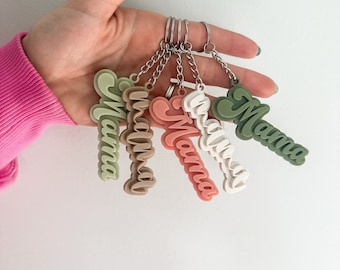 Personalized Acrylic Name Keychain: Custom Bag Tag