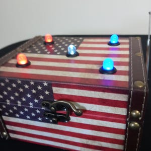 American Flag Jewelry Box EMF Detector for Ghost Hunting