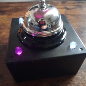 Spirit Bell Stationary EMF Detector for Ghost Hunting Purple & White
