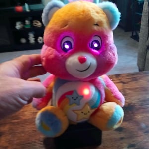 Ghost Hunting EMF Detector Care Bear with Purple Eyes