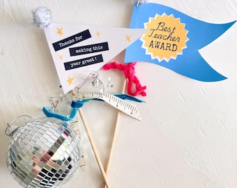End of Year Teacher Gift Tags, Teacher Appreciation Tags, Last Day of School Teacher Gifts, Printable Teacher Thank You Tags