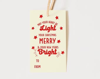 Gift Tags Christmas Candle,   Hostess Gift for Holidays,  Printable Gift Tag Bundle,  Coworker Christmas Candle Gift Tag,  2x3.5 Tags