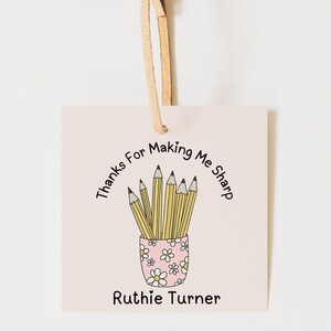 Editable Teacher Appreciation Tag, Teacher Thank You Gift Tag, Teacher ...