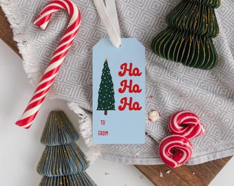 Christmas Gift Tag Printable,   Cute Christmas Tree Gift Label,  Printable Gift Tags for Kids & Adults,  Downloadable Christmas Tags