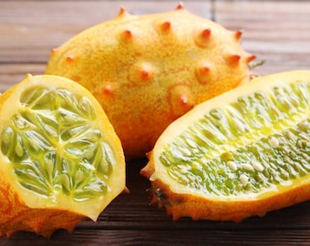 10 semillas de kiwano (melón africano de cuernos) / Semillas para plantar frutas exóticas