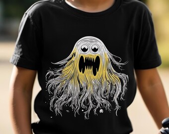 Kids Halloween Shirt, Youth Halloween Monster T Shirt, Toddler Ghost T-Shirt