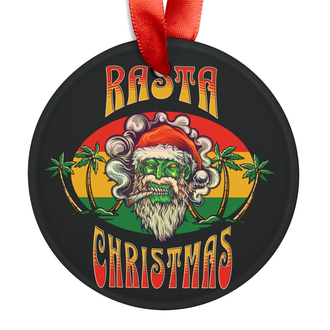 Rasta Christmas Ornament, Xmas Decoration, Jamaican Gift, Reggae Xmas, Keepsake Bauble Etsy
