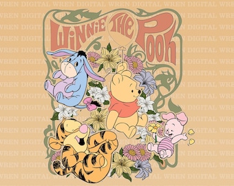 Winnie the Pooh PNG | Pooh Bear Png | Pooh and Friends Png | Mickey PNG | Winnie the Pooh Shirt | Sublimation | Cricut Cut File