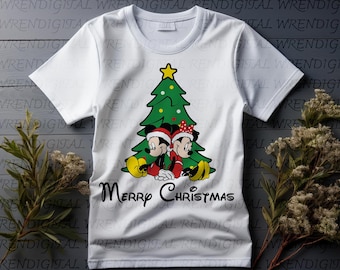 Topolino e Minnie Natale Png, Topolino Natale Abbinamento Disney Png, File Png Natale