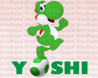 Yoshi PNG, instant download, png dxf, cricut, cameo, silhouette, vinyl design, heat press filE