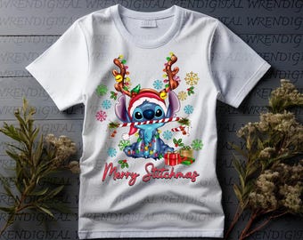 Merry Christmas PNG, Cute Christmas Shirt, Blue Alien Png, Christmas Squad Png, Christmas Friends Png, Christmas Tree Png