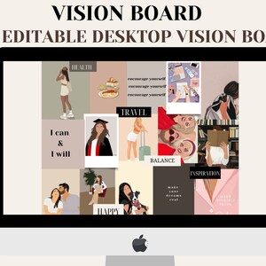 2024 Vision Board Collageeditable Canva - Etsy Australia