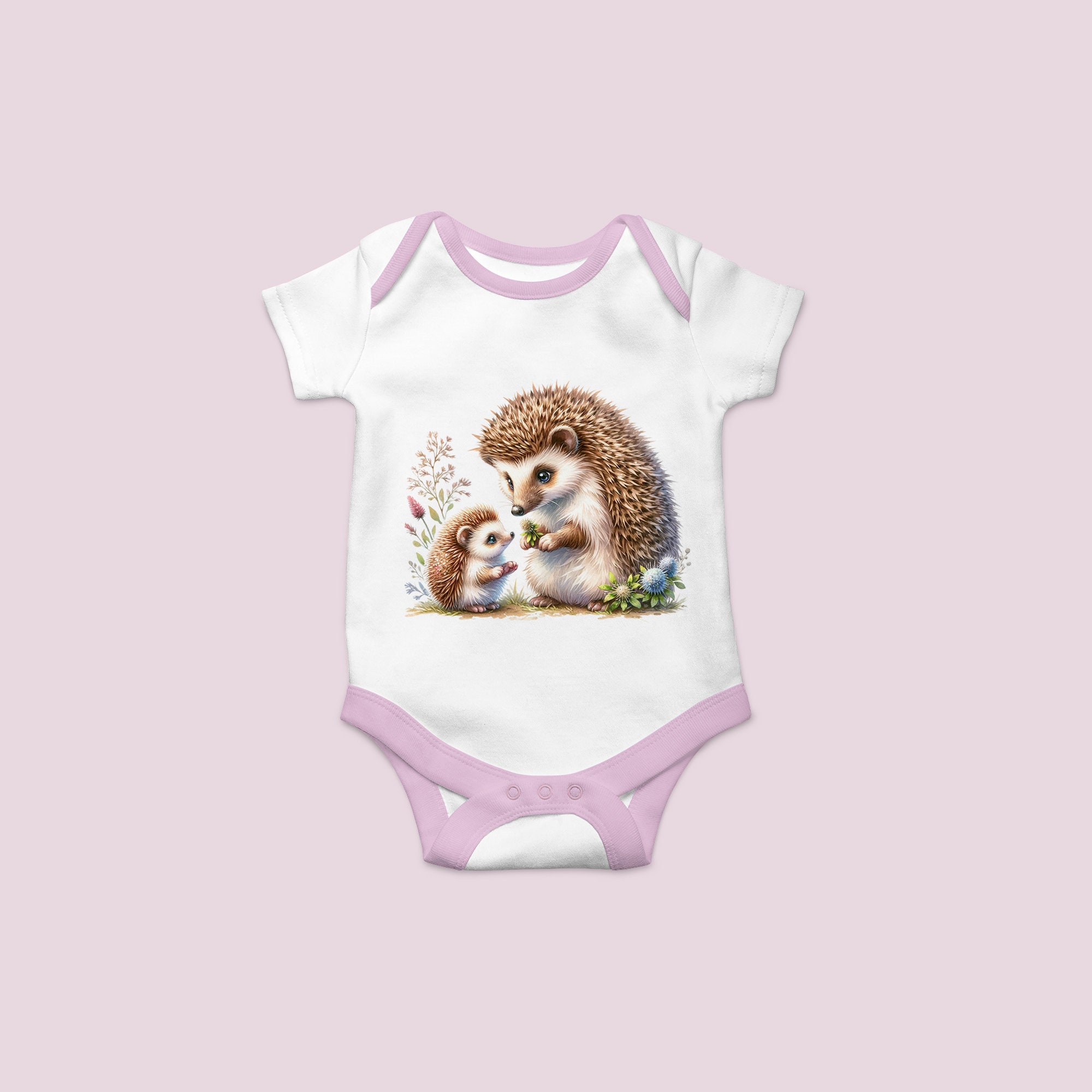 Watercolor Mother & Baby Animals Clipart: 30 PNG Forest Animals ...