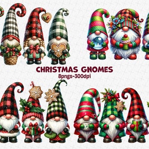 Weihnachtszwerge Png Sublimationsdesign, Weihnachten Png, Zwerge Png, Aquarell Zwerge Png, Weihnachtsgeschenke und Getränke Png, digitaler Download
