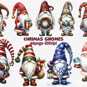 Watercolor Christmas Gnomes Sublimation Design,Merry Christmas, Holiday Gnomes Png, Christmas Png, Watercolor Gnomes Png, Digital Dowland