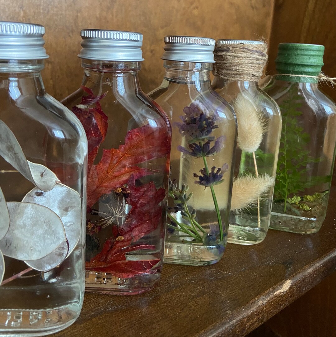 JAPANESE HERBARIUM Bottle Dried Flowers Preserved Cute Etsy