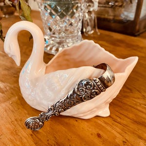 Swan Sugar Bowl Silver - Etsy