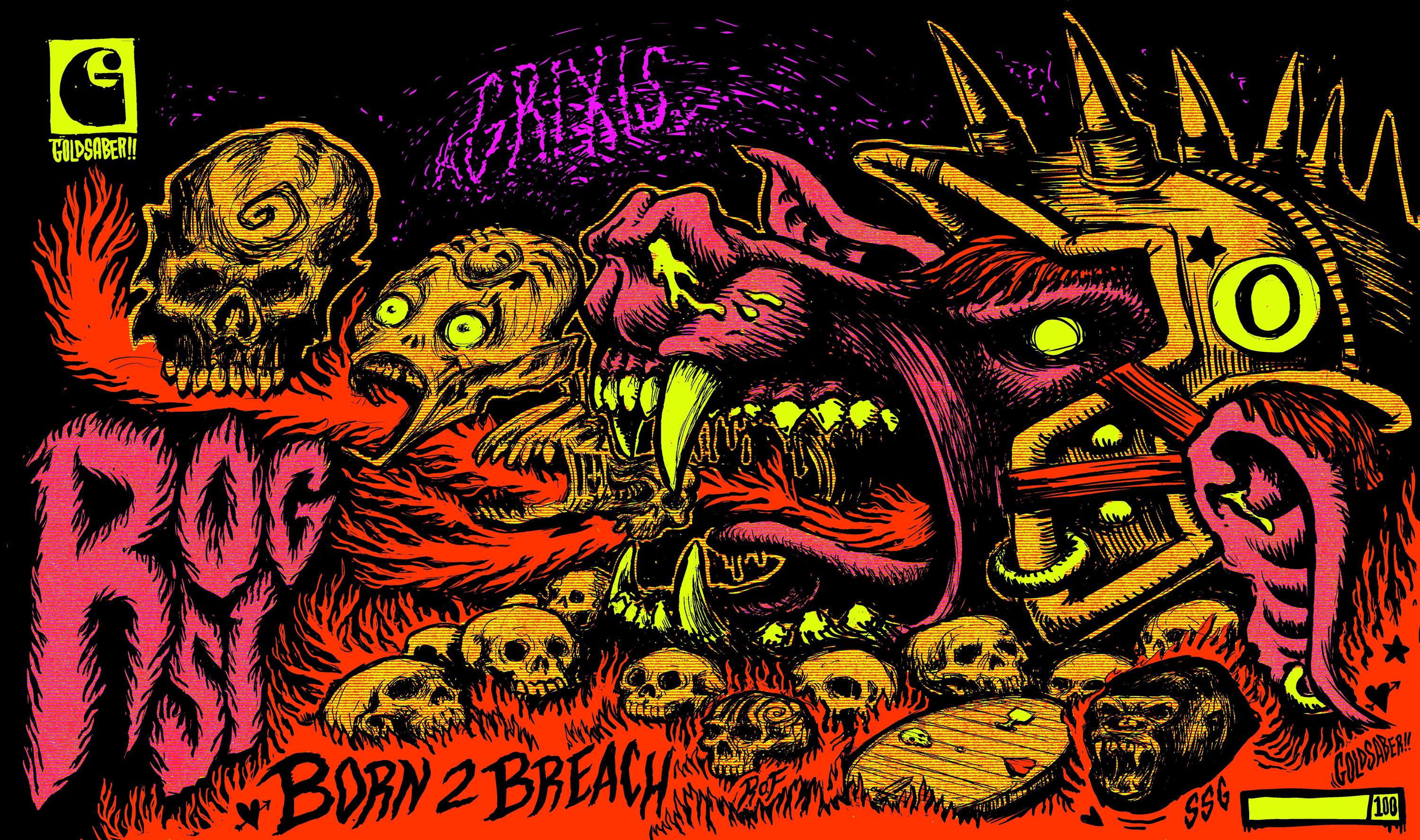 ROGSI 3: Born 2 Breach Goldsaber Playmat - Etsy