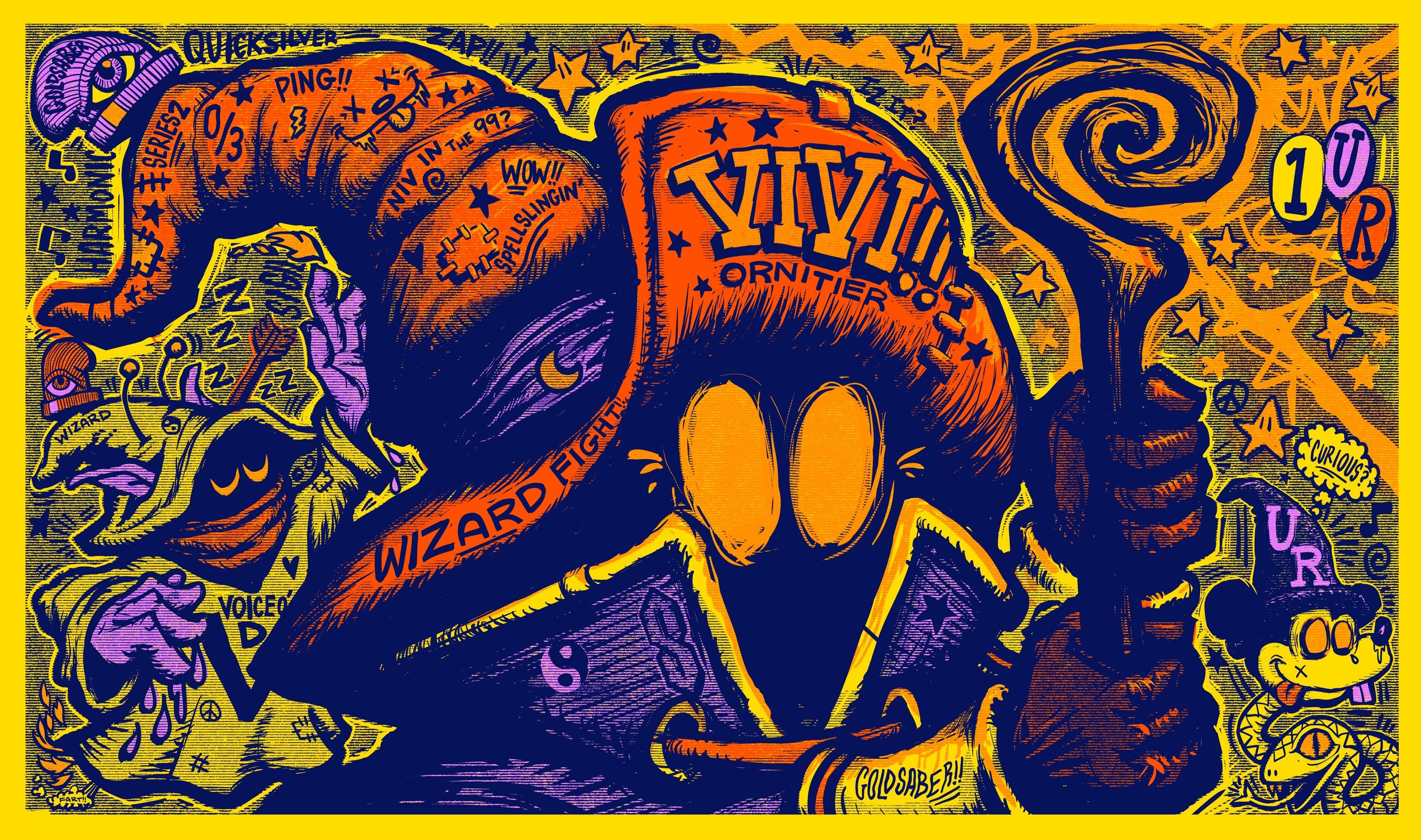 FUZZY VIVI 2 Microfiber Spellslangin' Goldsaber Playmat - Etsy