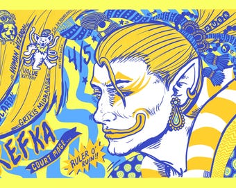 KEFKA Charged Lemonade Metallic Foil Goldsaber Playmat