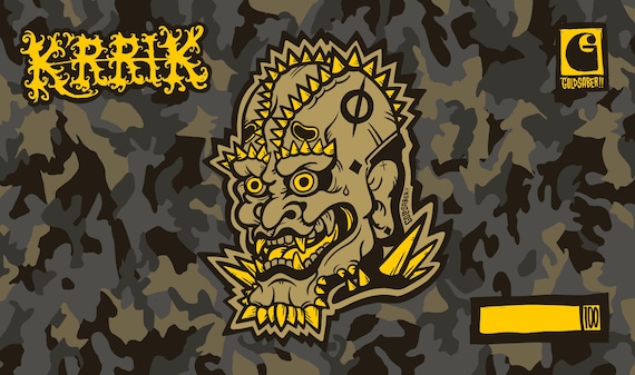 FOIL K'RRIK II Monoblack Goldsaber Playmat - Etsy